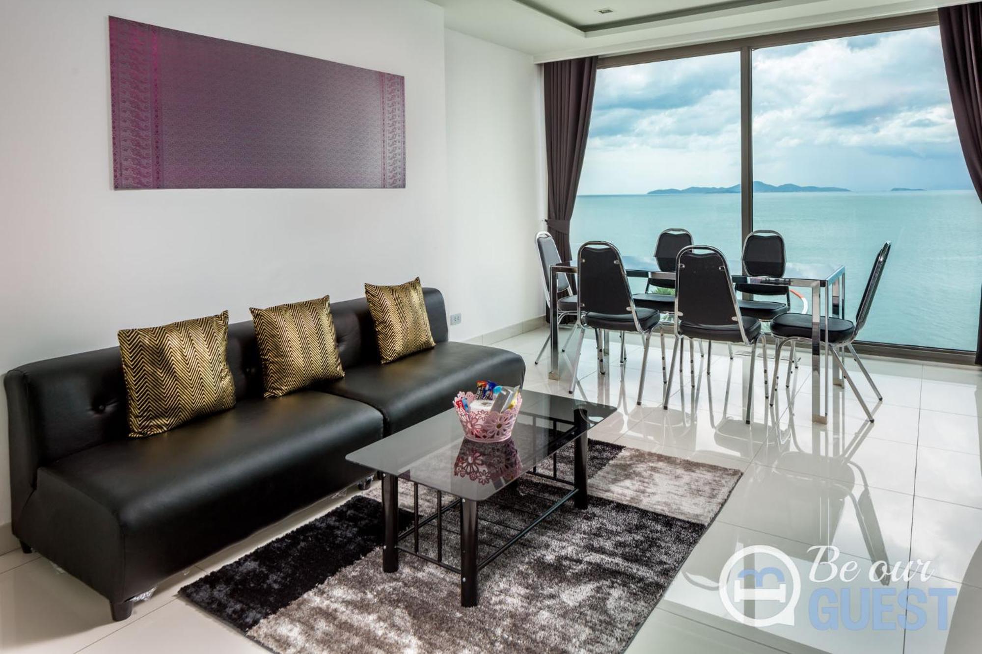 Stunning Sea View Condo On The Beach - Monthly Stay Pattaya Zewnętrze zdjęcie