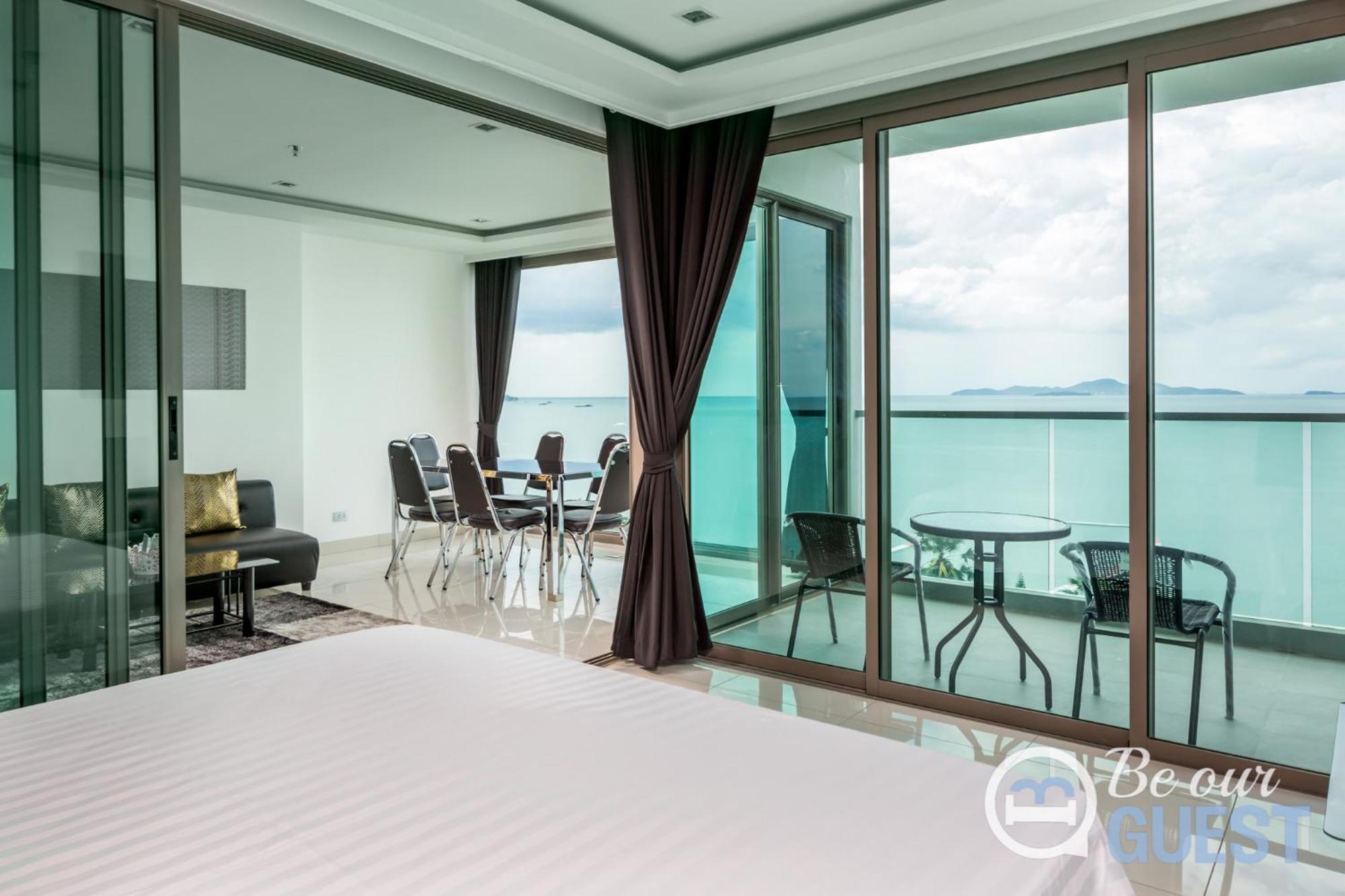 Stunning Sea View Condo On The Beach - Monthly Stay Pattaya Zewnętrze zdjęcie